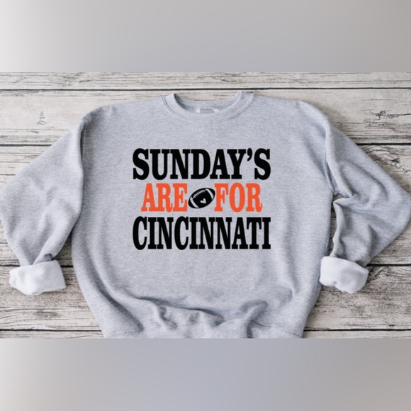 Gildan Tops - Sunday’s Are For Cincinnati Football Crewneck